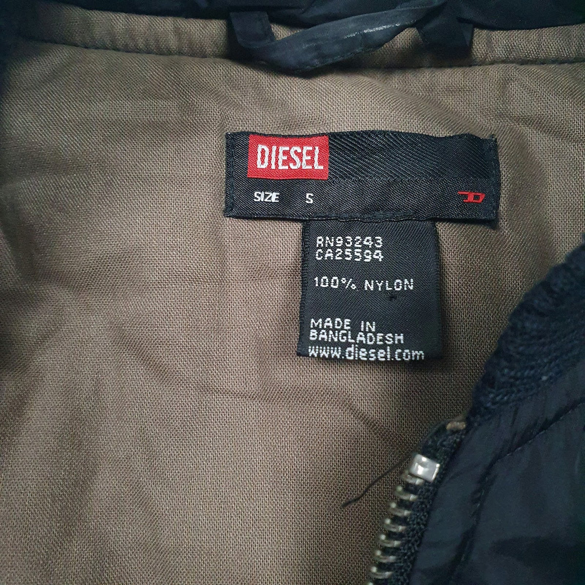 Womens Black Diesel   Coat