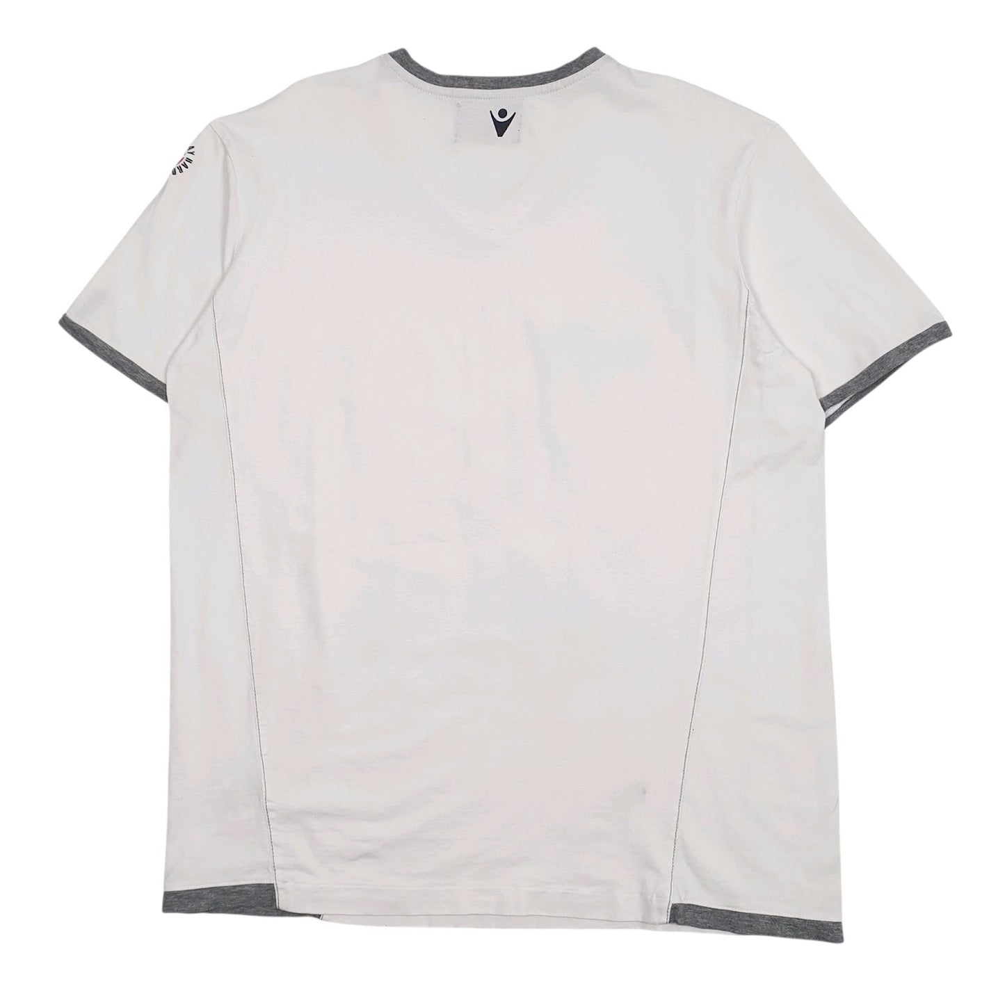Mens White Macron George Best  T Shirt