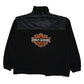 Mens Black Harley Davidson Motorcycles Full Zip Jumper