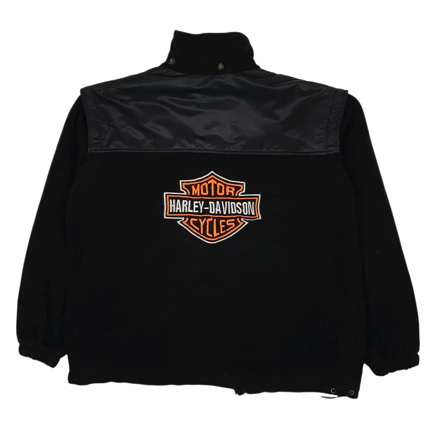 Mens Black Harley Davidson Motorcycles Full Zip Jumper