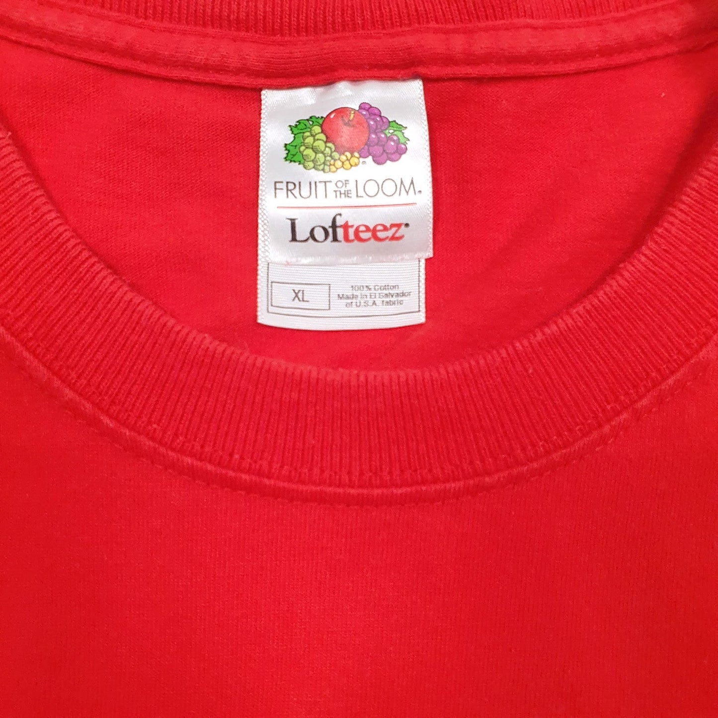 Mens Red Fruit Of The Loom East Union Basketball  T Shirt