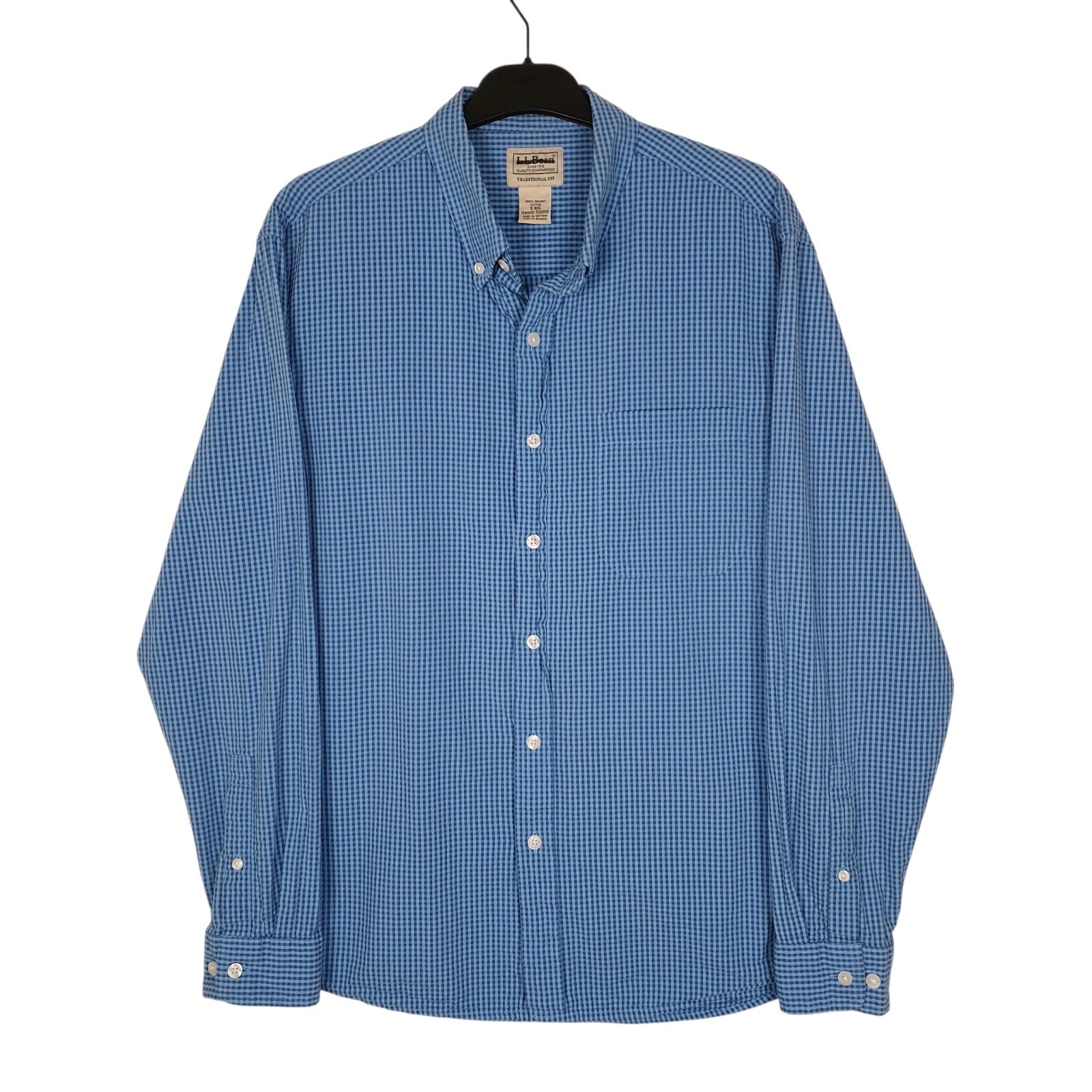 Mens Blue L.L.Bean  Long Sleeve Shirt