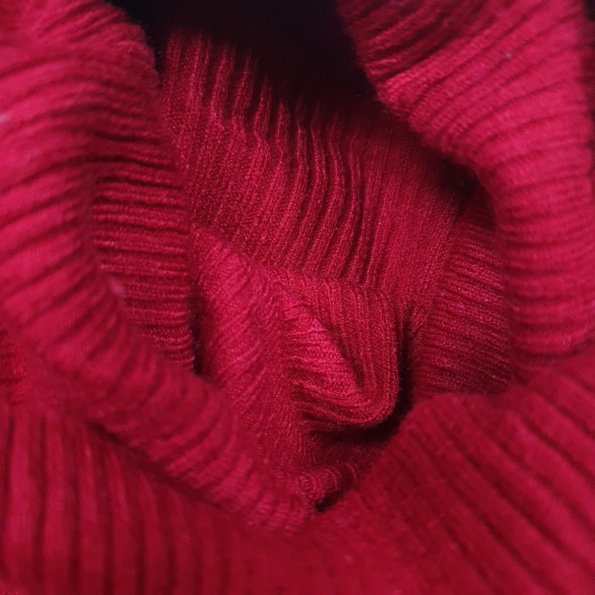 Womens Red Unbranded  Turtle Neck Jumper