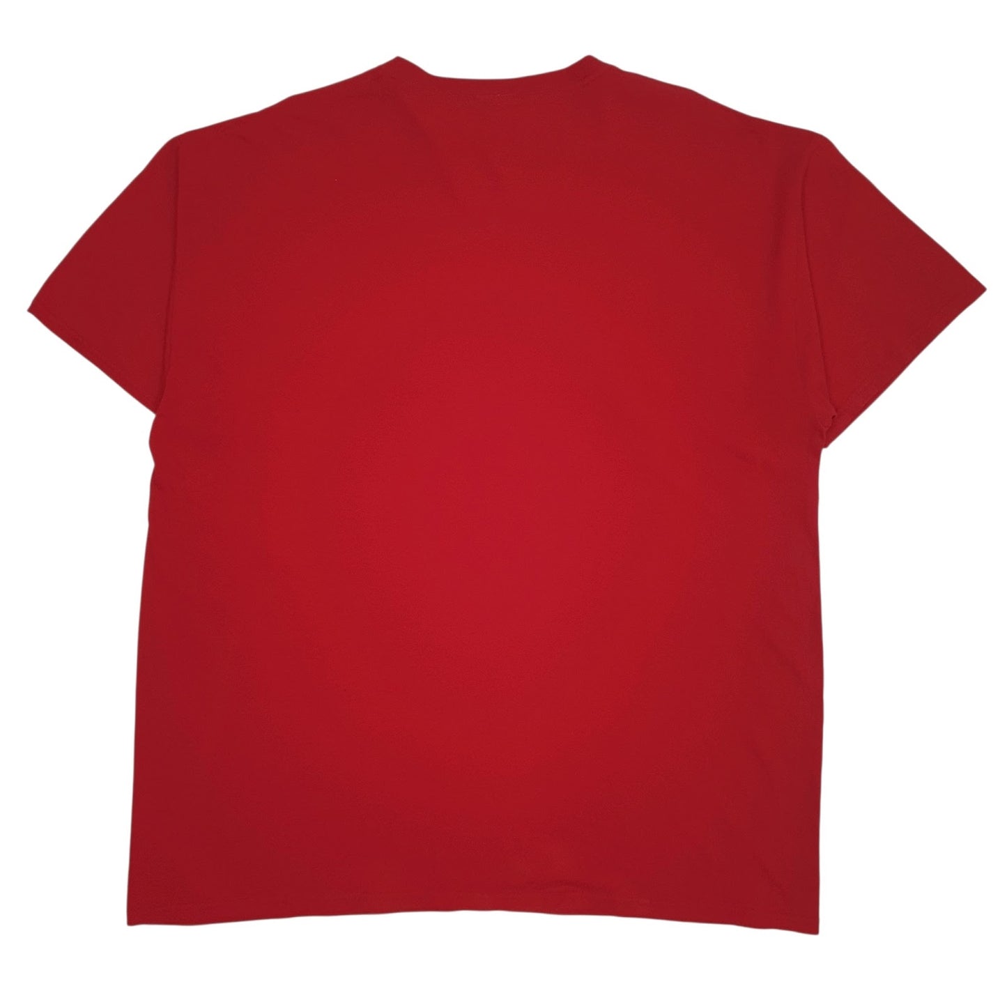 Mens Red Fruit Of The Loom Knock Cancer Out The Park  T Shirt