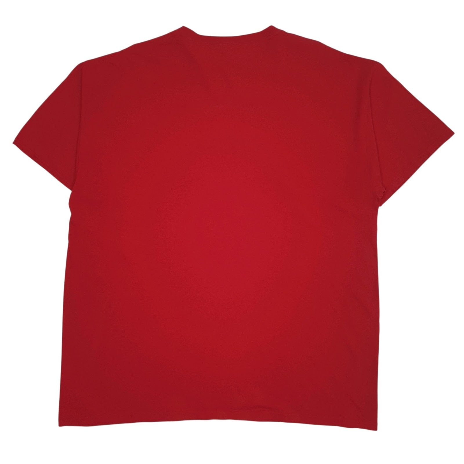 Mens Red Fruit Of The Loom Knock Cancer Out The Park  T Shirt