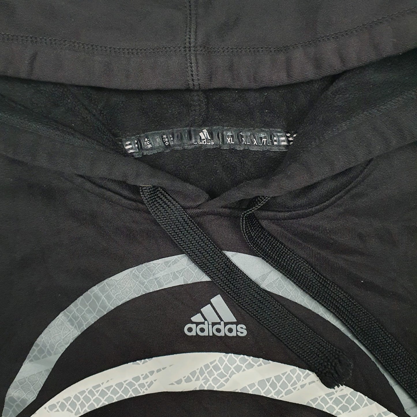 Mens Black Adidas Brooklyn Nets NBA Hoodie Jumper
