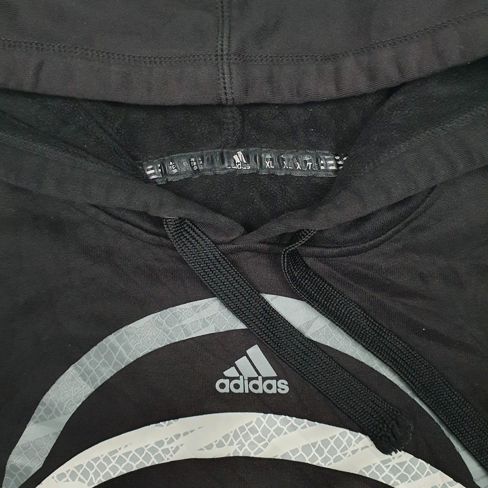 Mens Black Adidas Brooklyn Nets NBA Hoodie Jumper