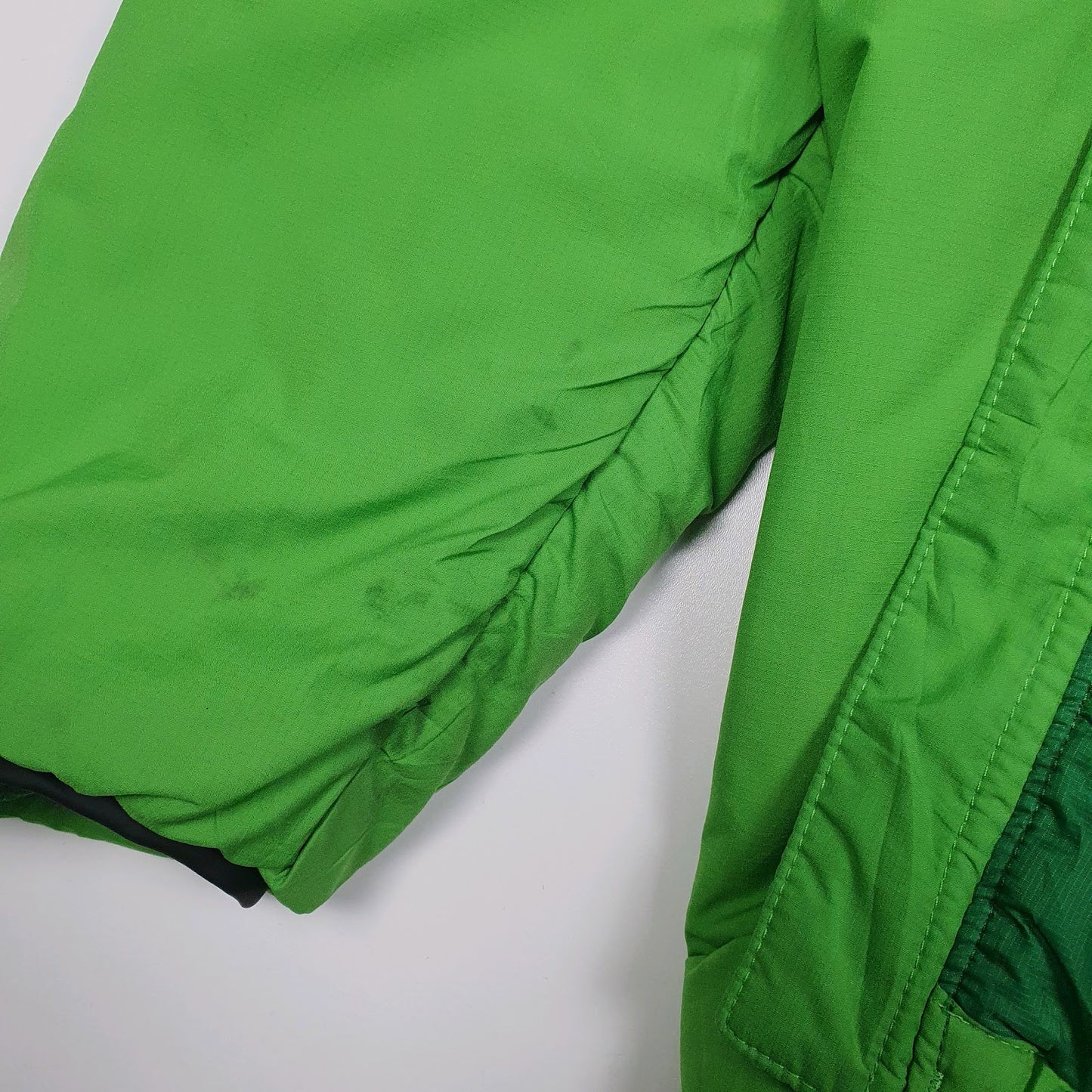 Mens Green Patagonia Primaloft Puffer Hooded  Coat