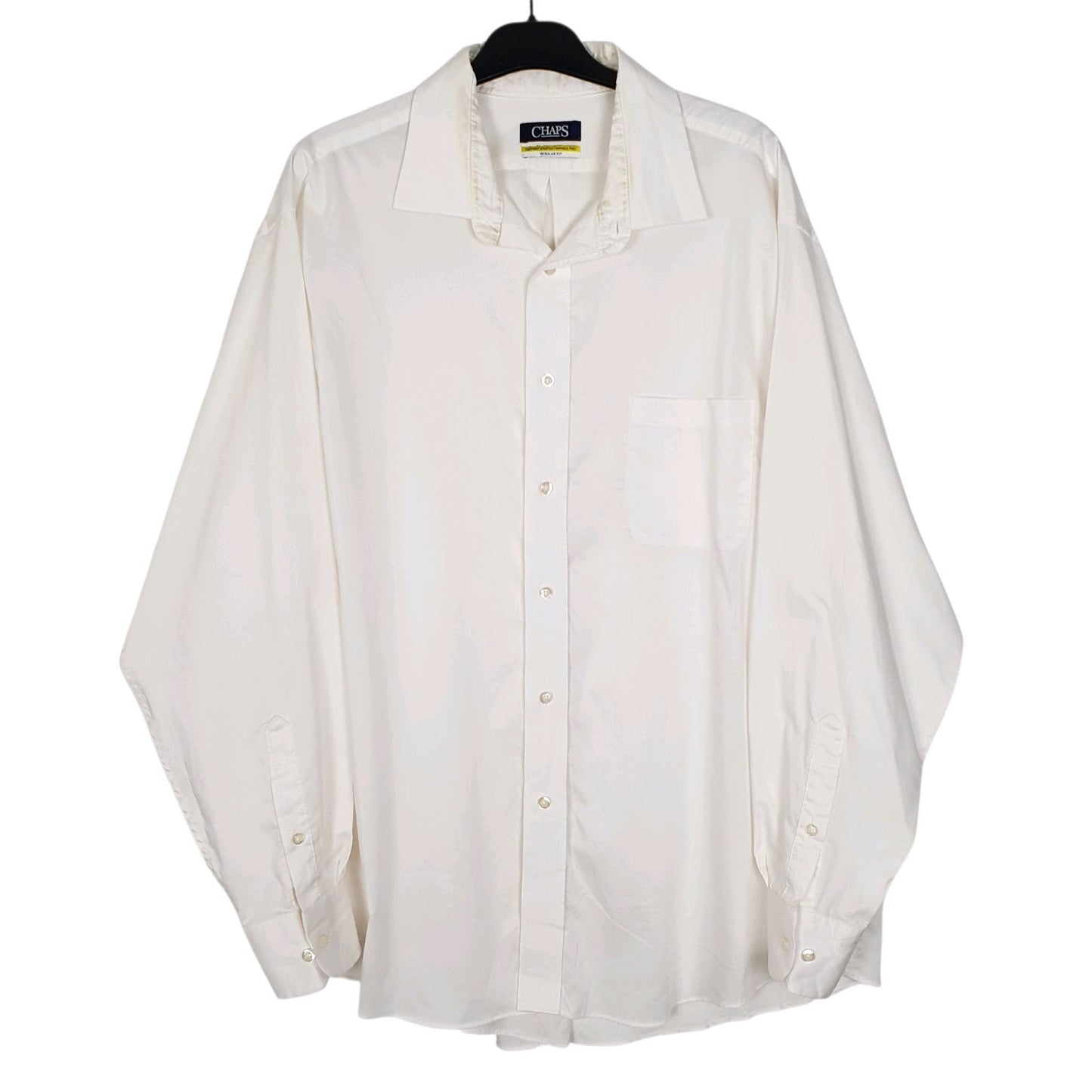 Mens White Chaps  Long Sleeve Shirt