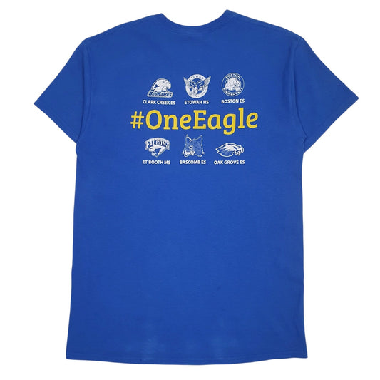 Mens Blue Gildan Take Flight  T Shirt