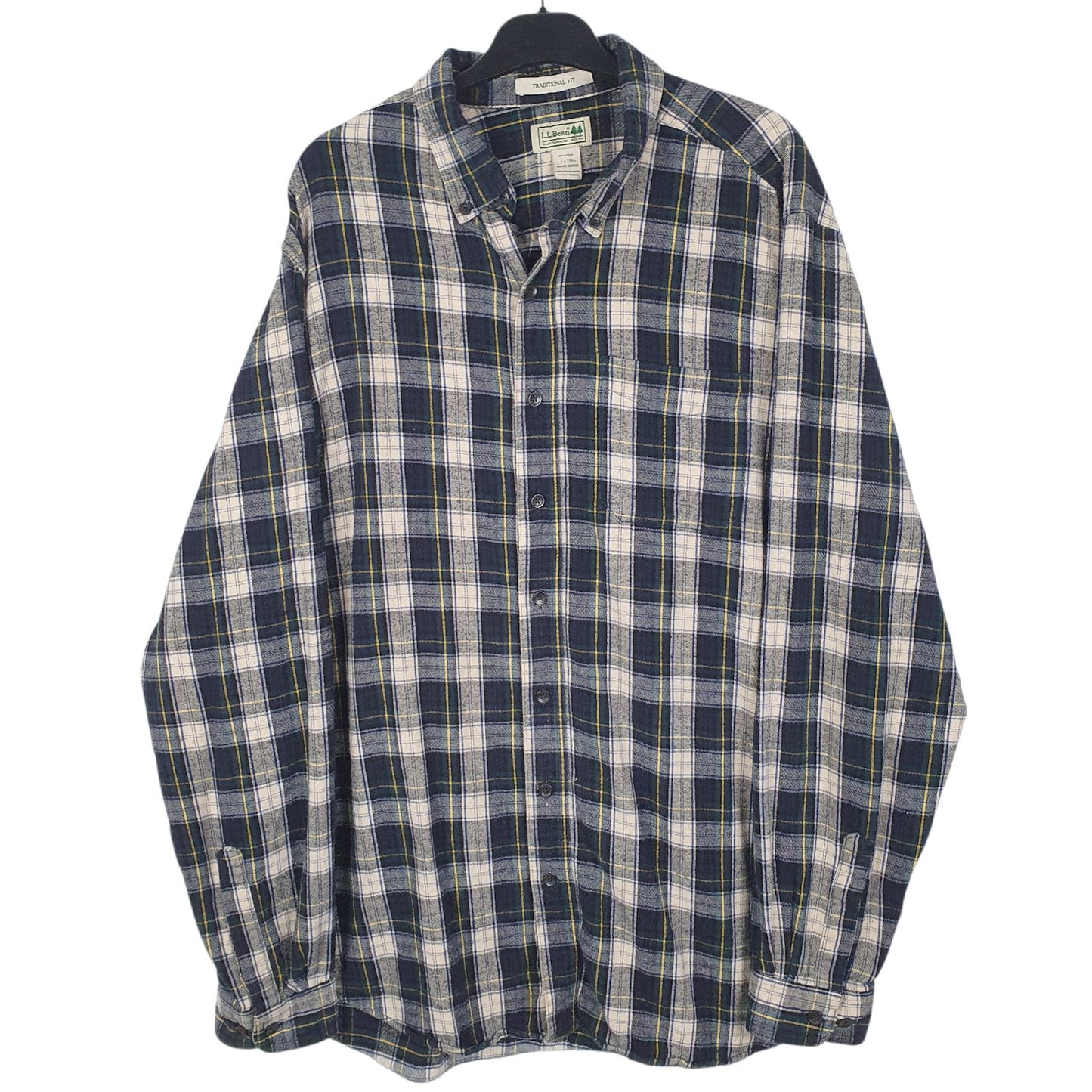 Mens Blue L.L.Bean  Long Sleeve Shirt