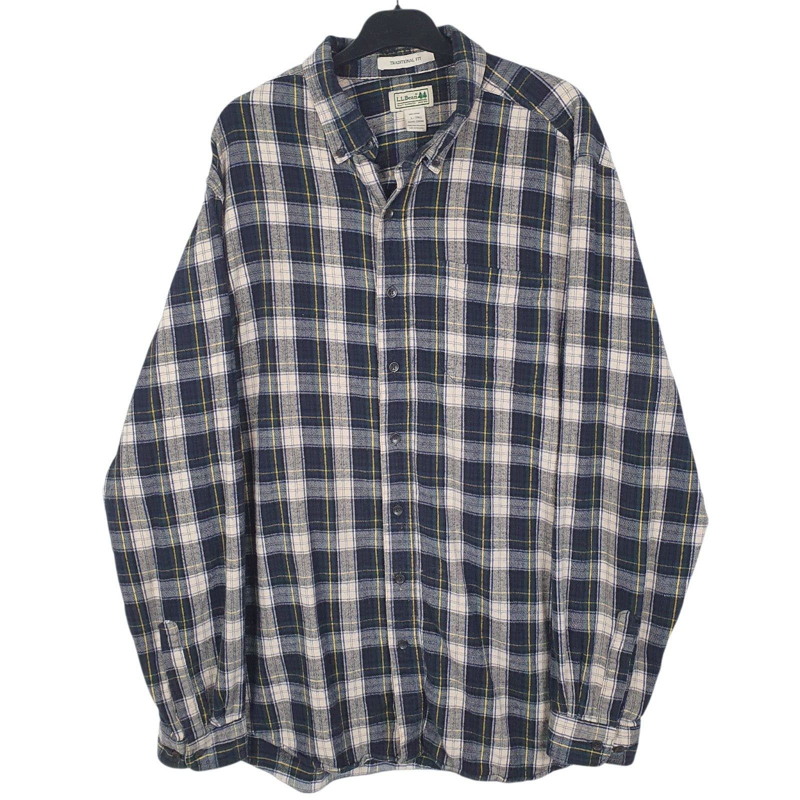 Mens Blue L.L.Bean  Long Sleeve Shirt