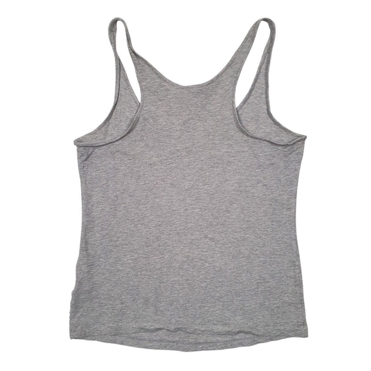 Womens Grey Adidas Vest Spellout  T Shirt