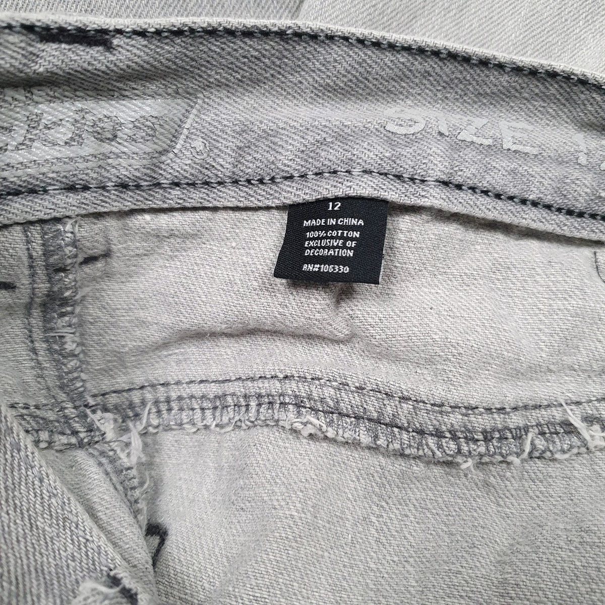 Womens Grey Dickies   Jeans