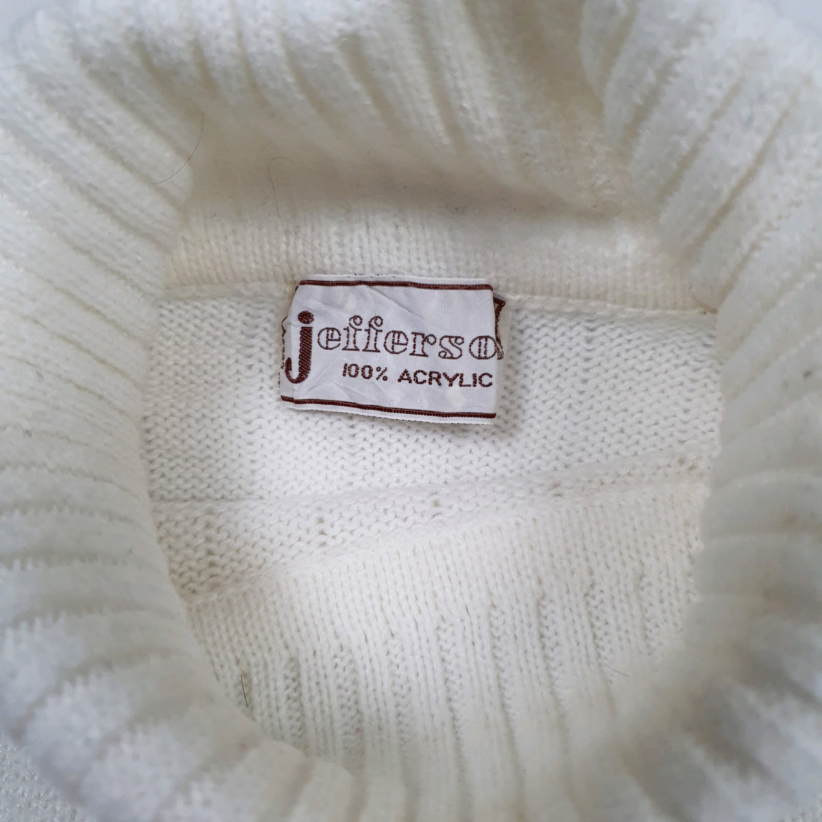 Womens White Jefferson  Turtle Neck Jumper