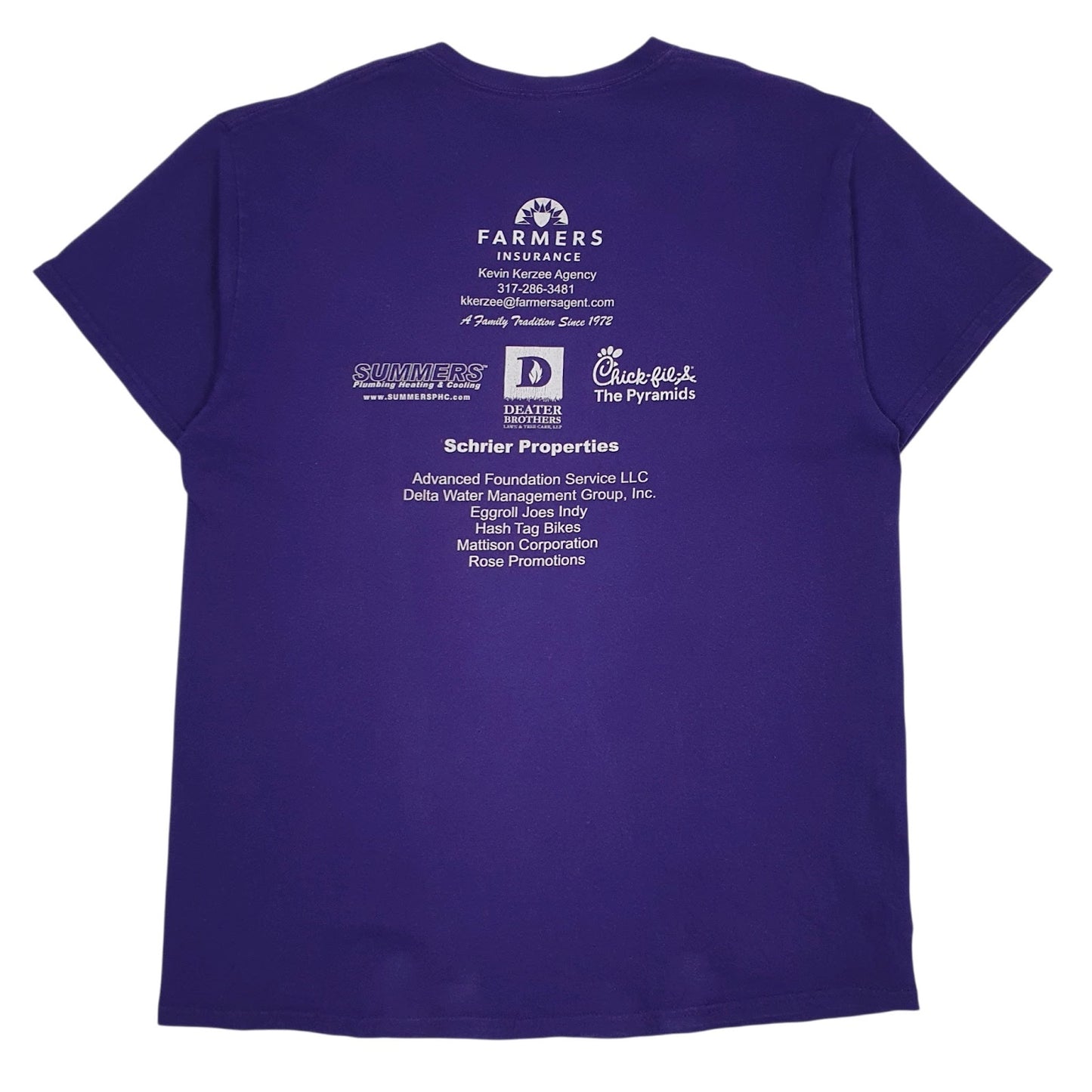 Mens Purple Gildan Brownsburg Swim Club  T Shirt