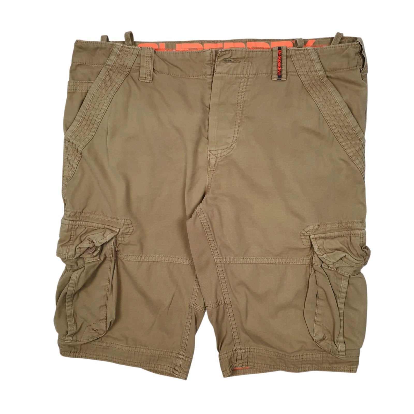 Mens Beige Superdry  Cargo Shorts