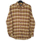 Mens Yellow Flannel Flannel Long Sleeve Shirt