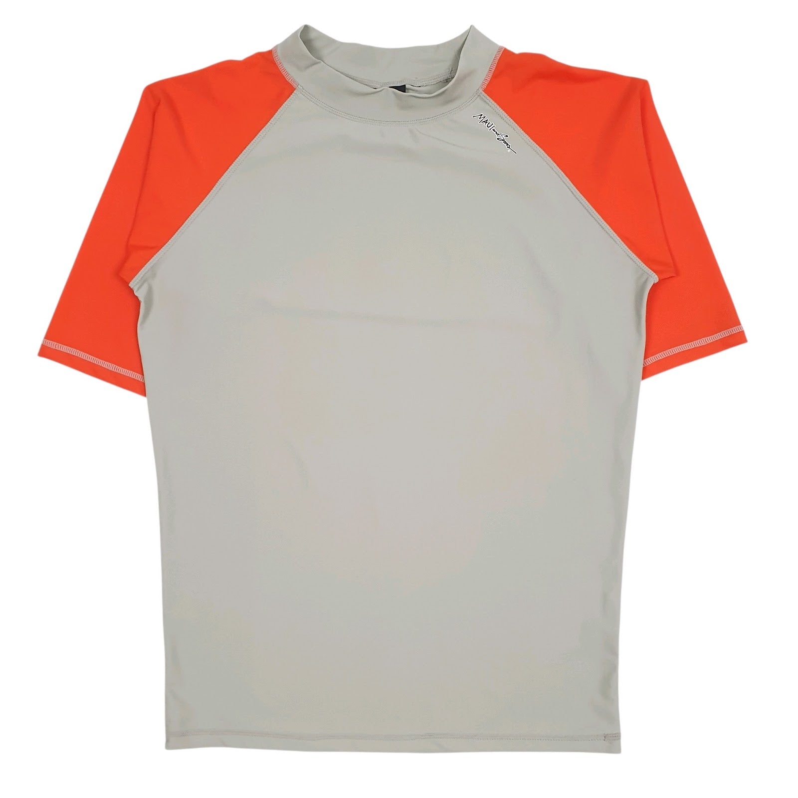 Mens Grey Maui and Sons Surfing Rash Vest Short Sleeve T Shirt