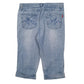 Womens Blue RE & X Capri  Jeans