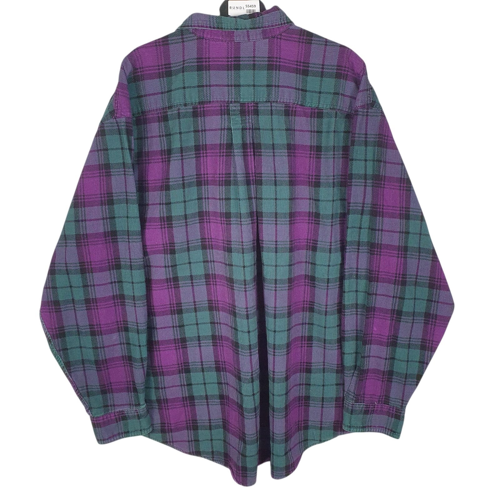 Mens Green L.L.Bean Flannel  Shirt
