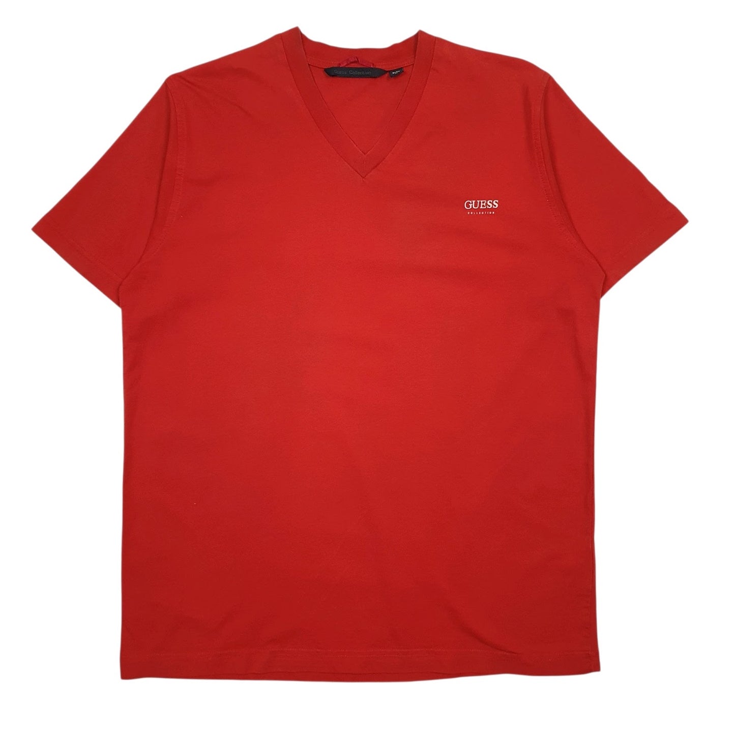 Mens Red Guess  Short Sleeve T Shirt