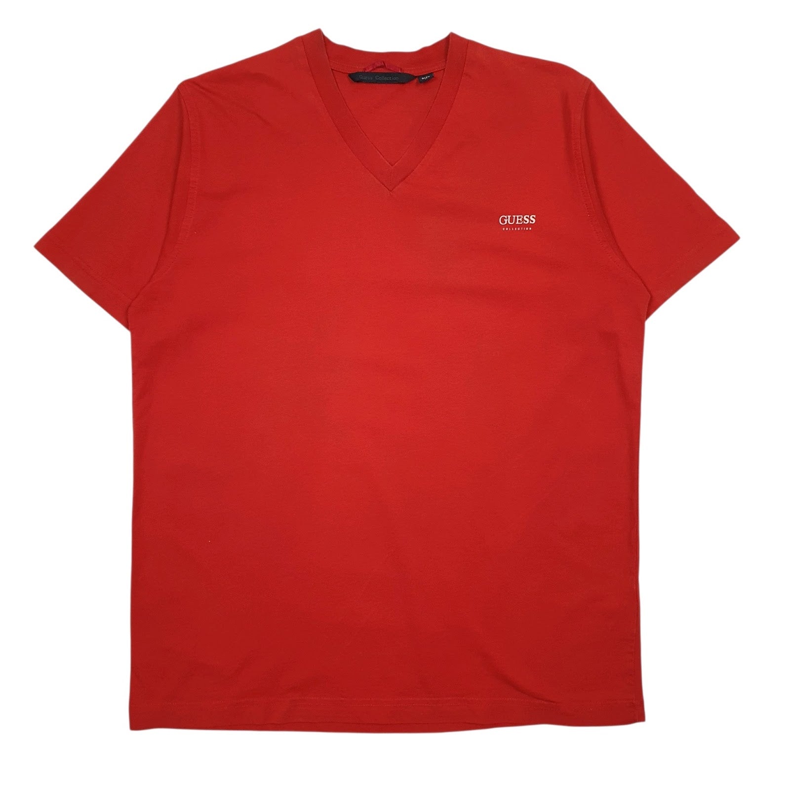 Mens Red Guess  Short Sleeve T Shirt