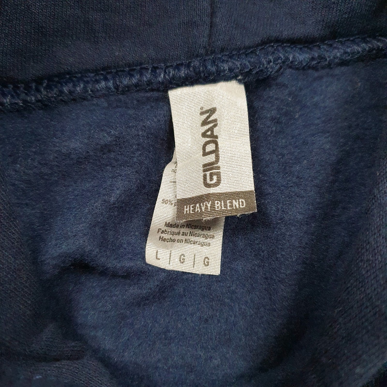 Mens Navy Gildan  Hoodie Jumper