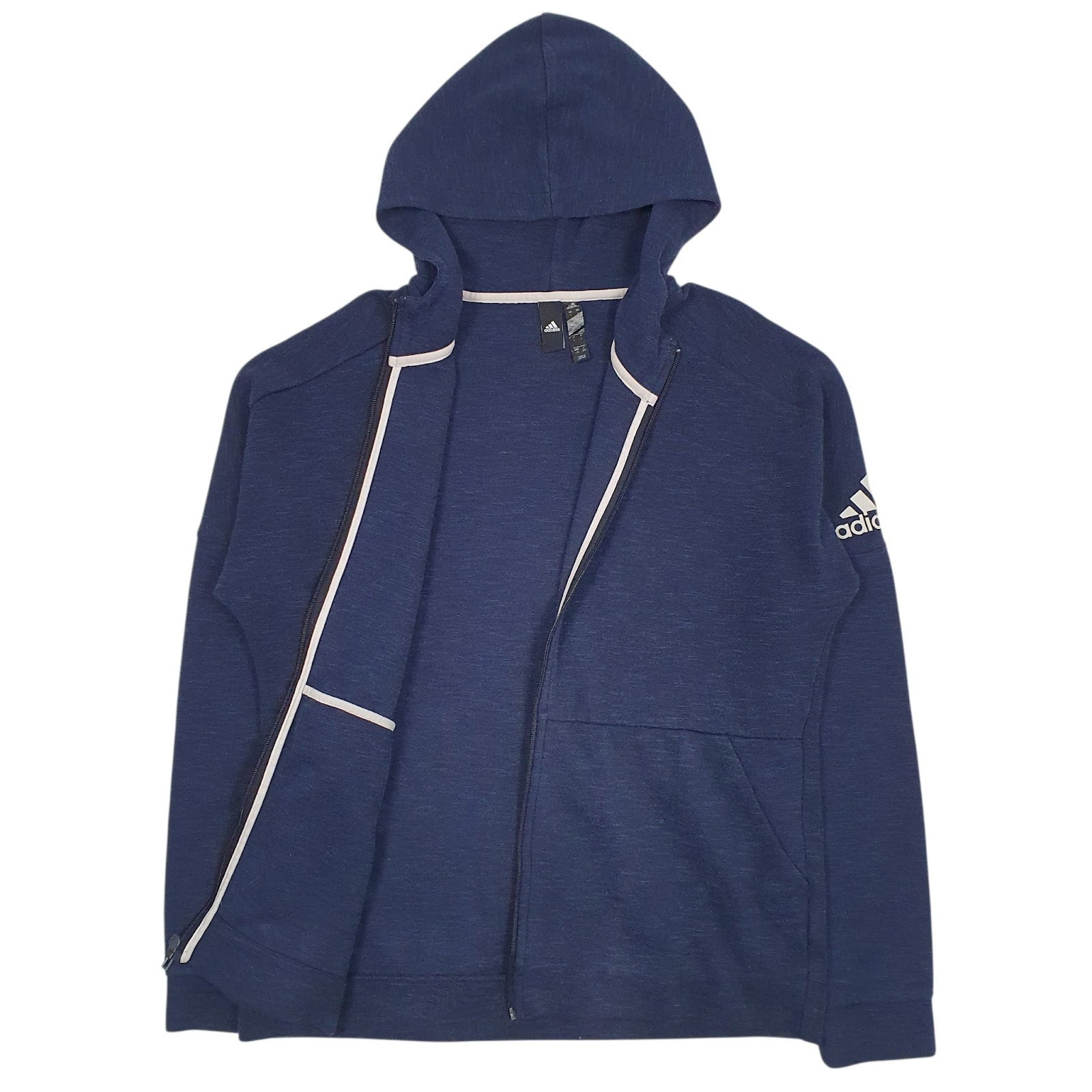 Mens Navy Adidas  Full Zip Jumper