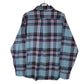 Mens Blue Eddie Bauer Flannel  Shirt