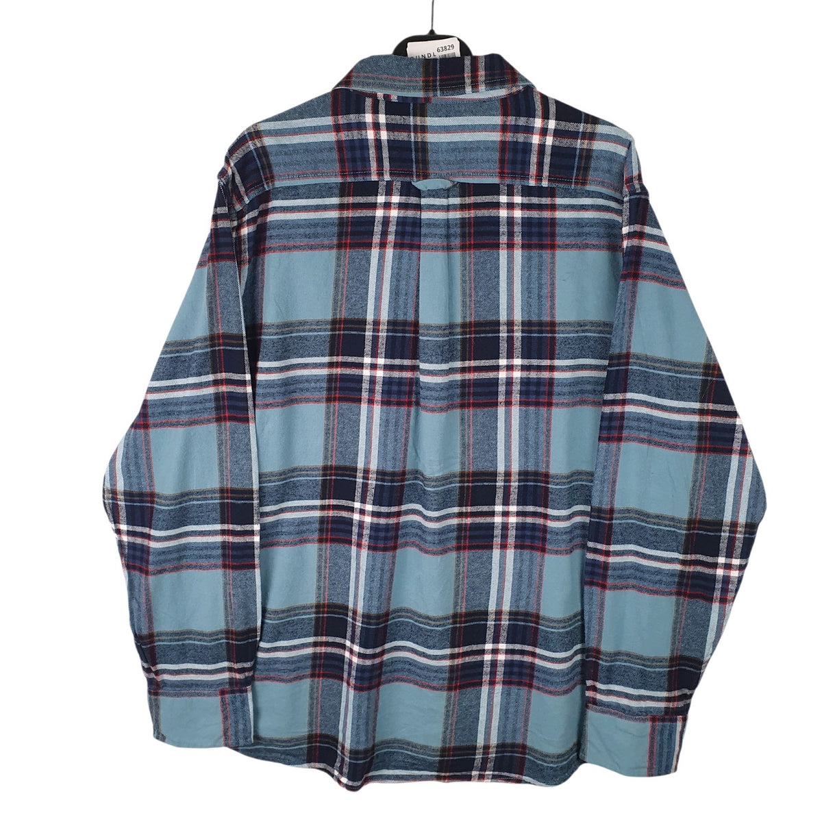 Mens Blue Eddie Bauer Flannel  Shirt