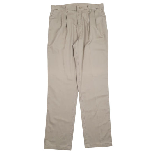 Mens Brown Wrangler Pleated Vintage 90s Chino Trousers