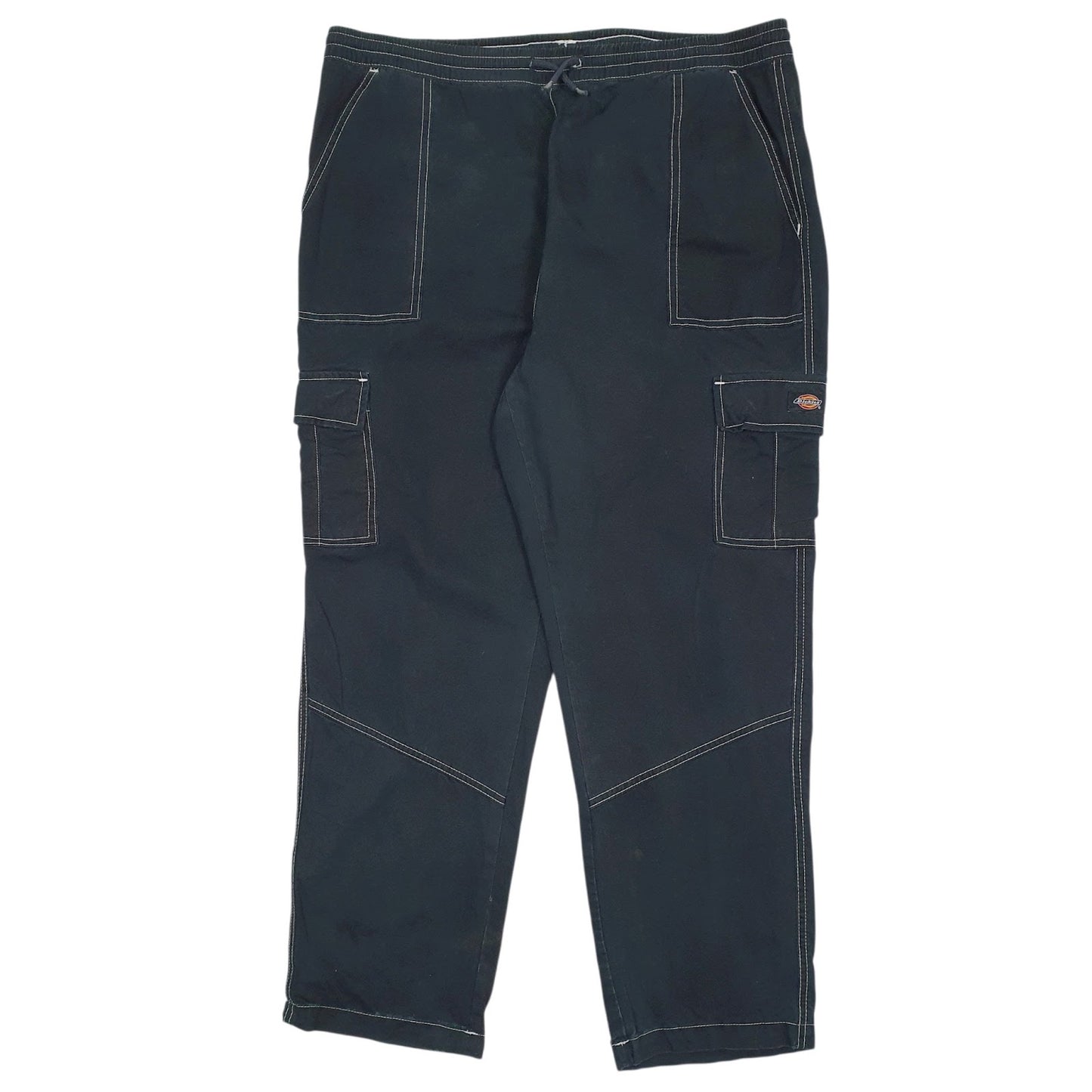 Mens Black Dickies Cargo Jogger Trousers