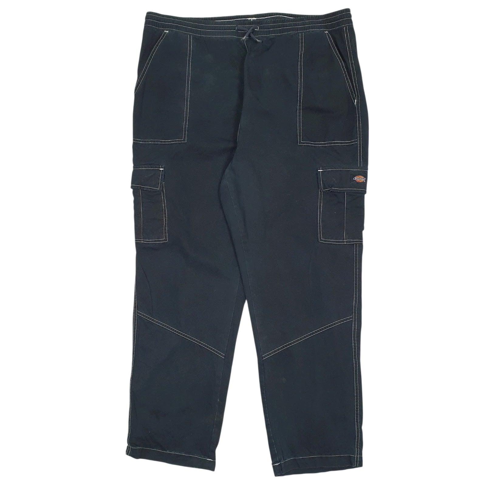 Mens Black Dickies Cargo Jogger Trousers