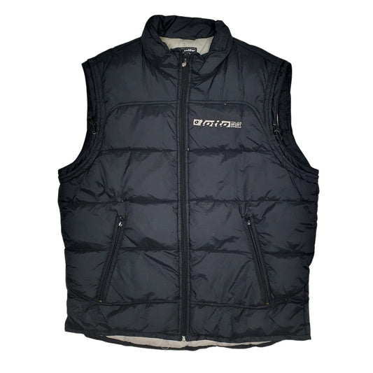 Mens Black Lotto Puffer  Coat
