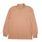 Mens Pink Australian Alpina  Long Sleeve Polo Shirt