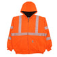 Mens Orange Carhartt Workwear Hi-Vis Full Zip Jumper
