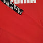 Mens Red Puma Spellout Hoodie Jumper