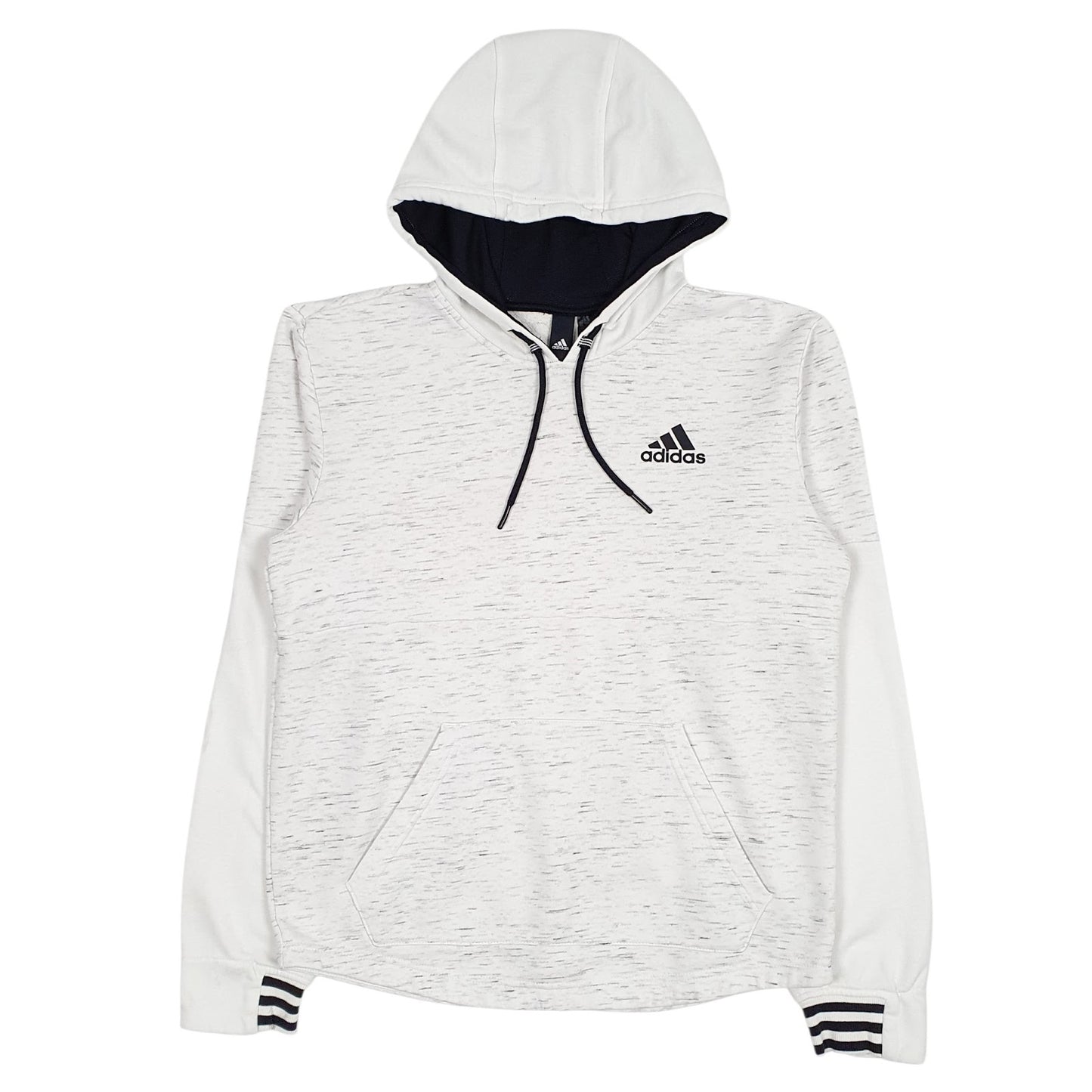 Mens White Adidas  Hoodie Jumper