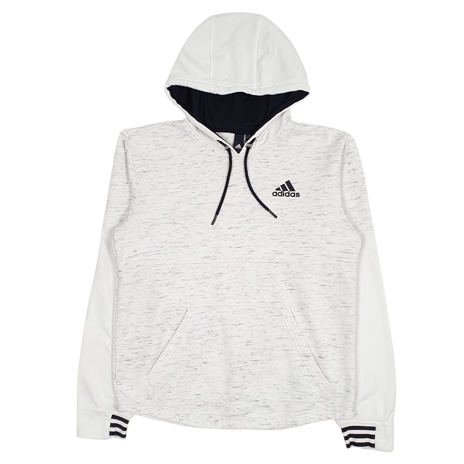 Mens White Adidas  Hoodie Jumper