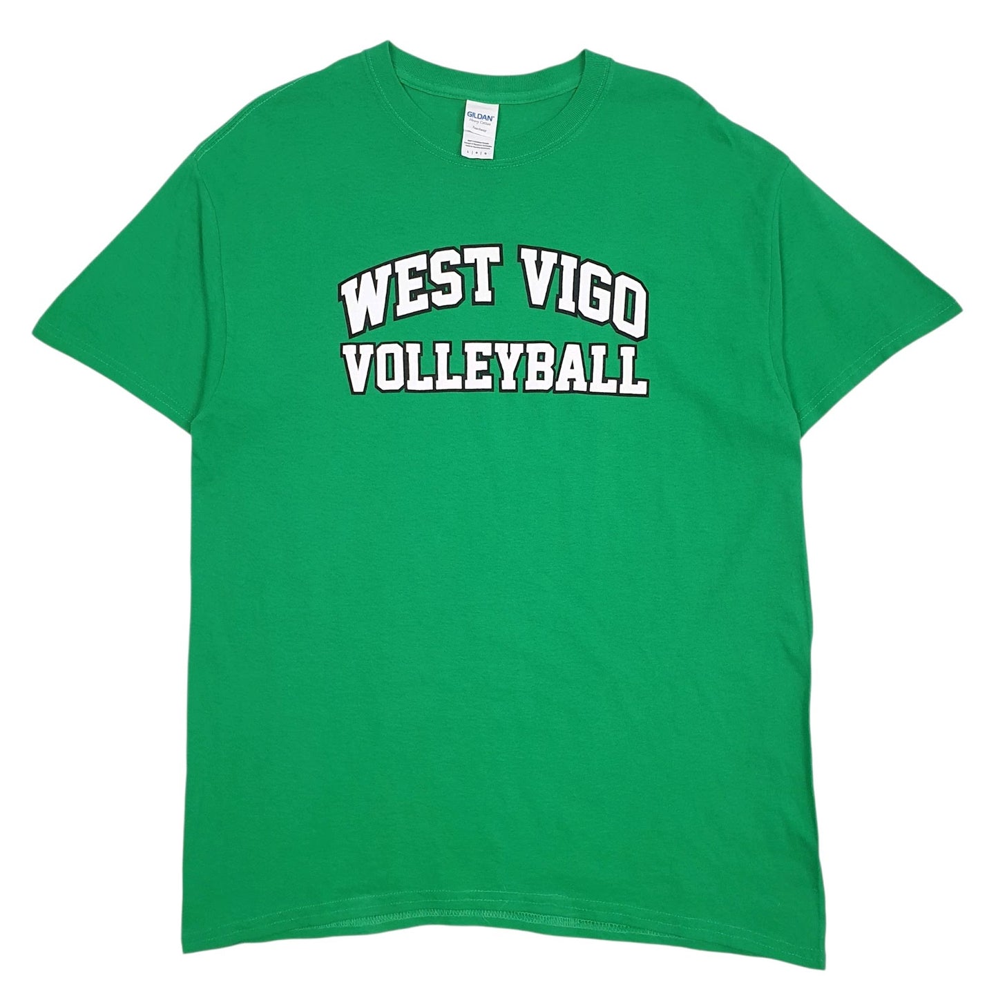 Mens Green Gildan West Vigo Volleyball Short Sleeve T Shirt