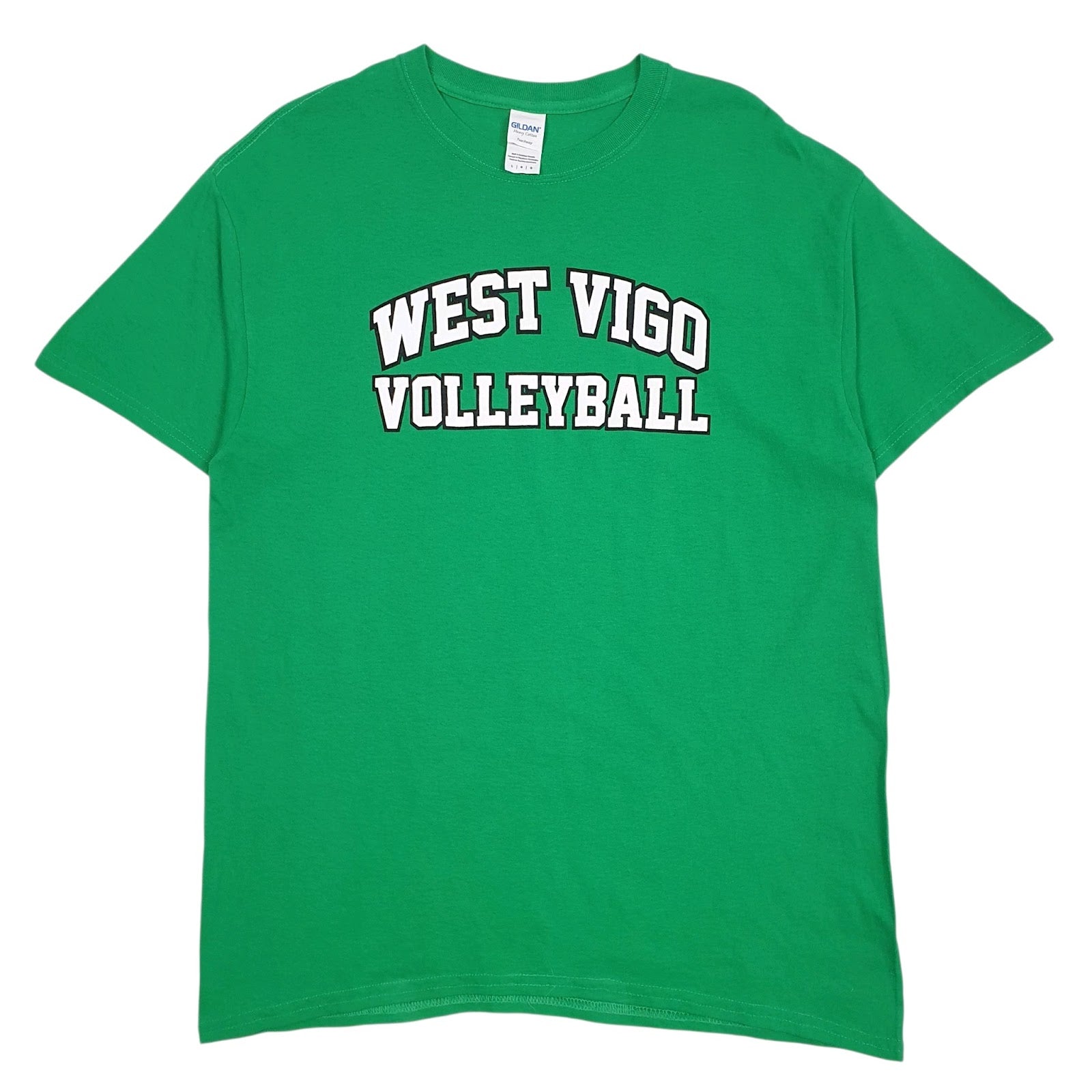 Mens Green Gildan West Vigo Volleyball Short Sleeve T Shirt