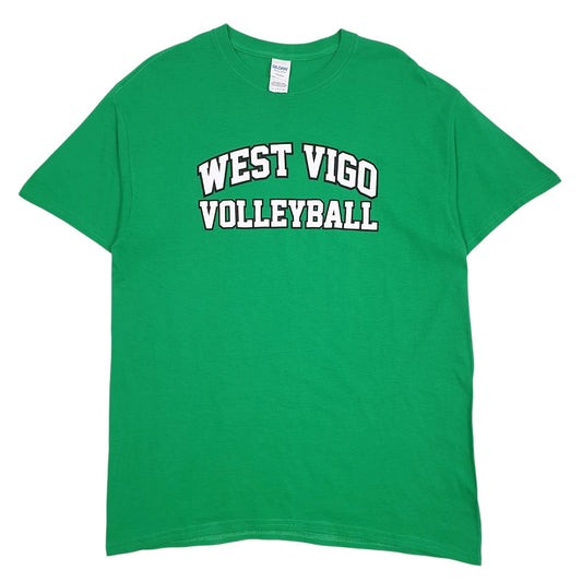 Mens Green Gildan West Vigo Volleyball Short Sleeve T Shirt
