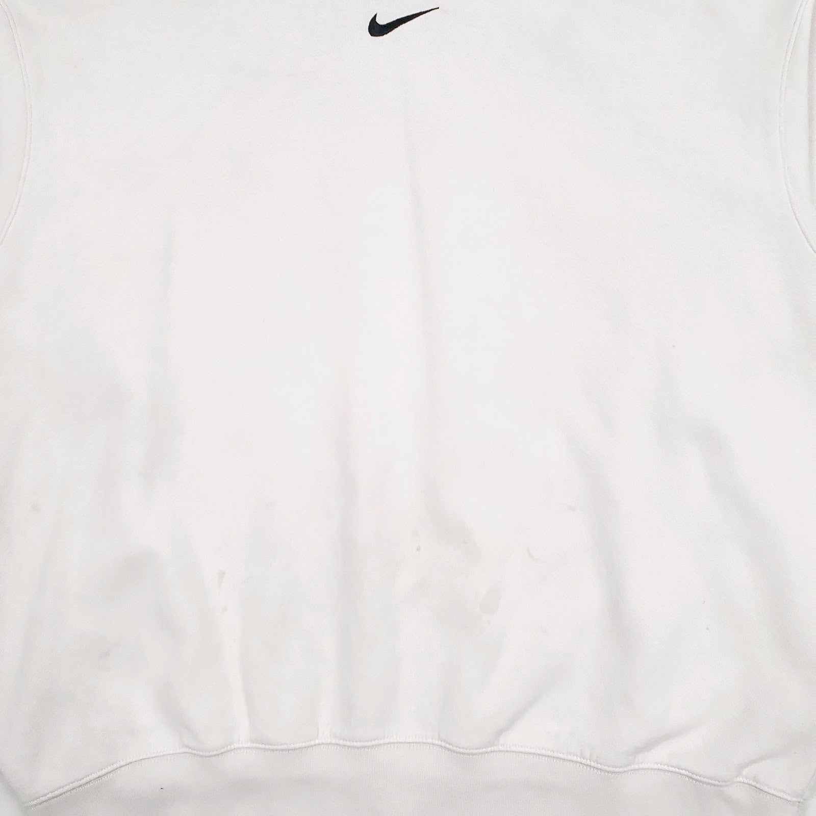 Mens White Nike Baggy Hoodie Jumper