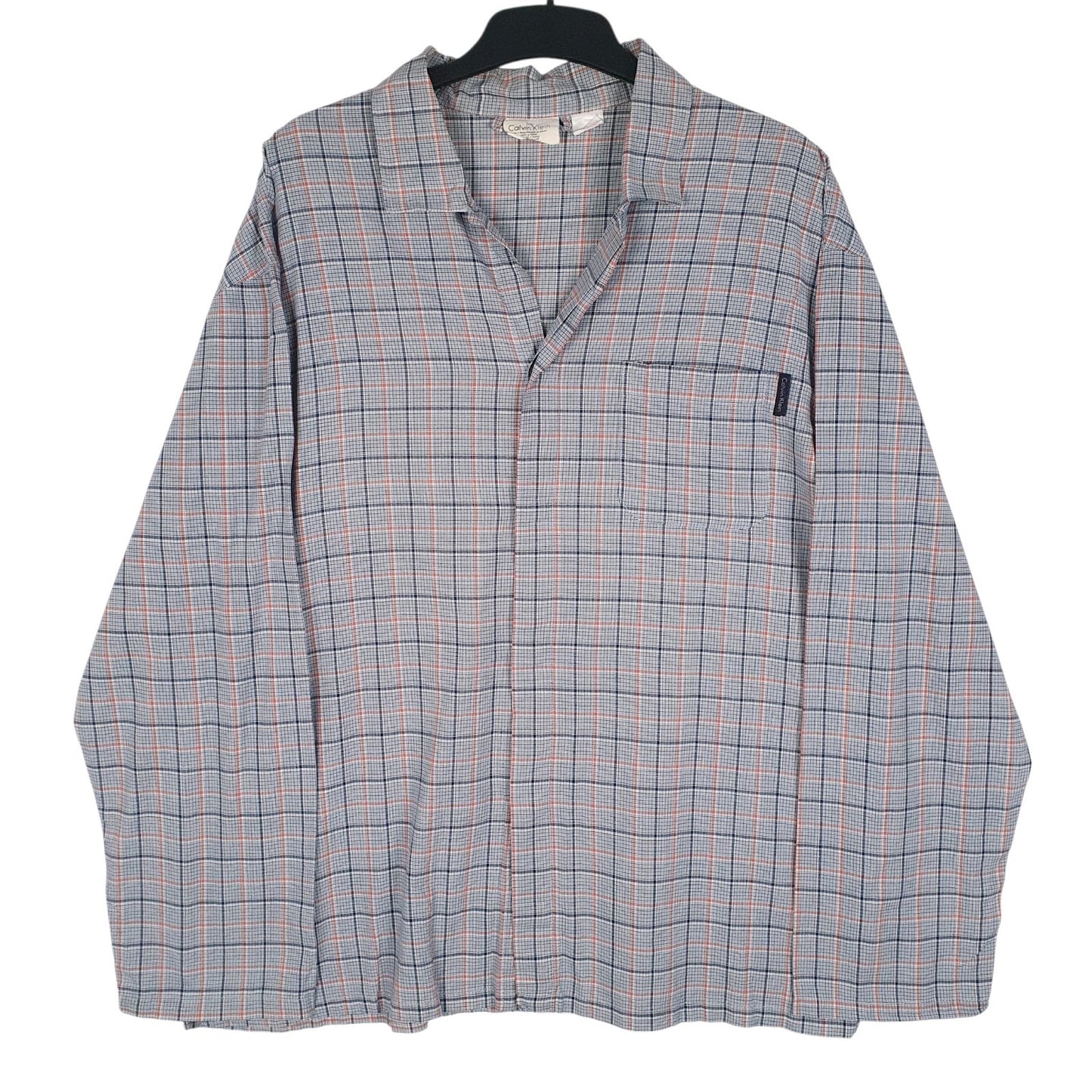 Mens Blue Calvin Klein  Long Sleeve Shirt