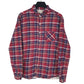 Mens Red Natural Story Flannel Sherpa Lined Long Sleeve Shirt