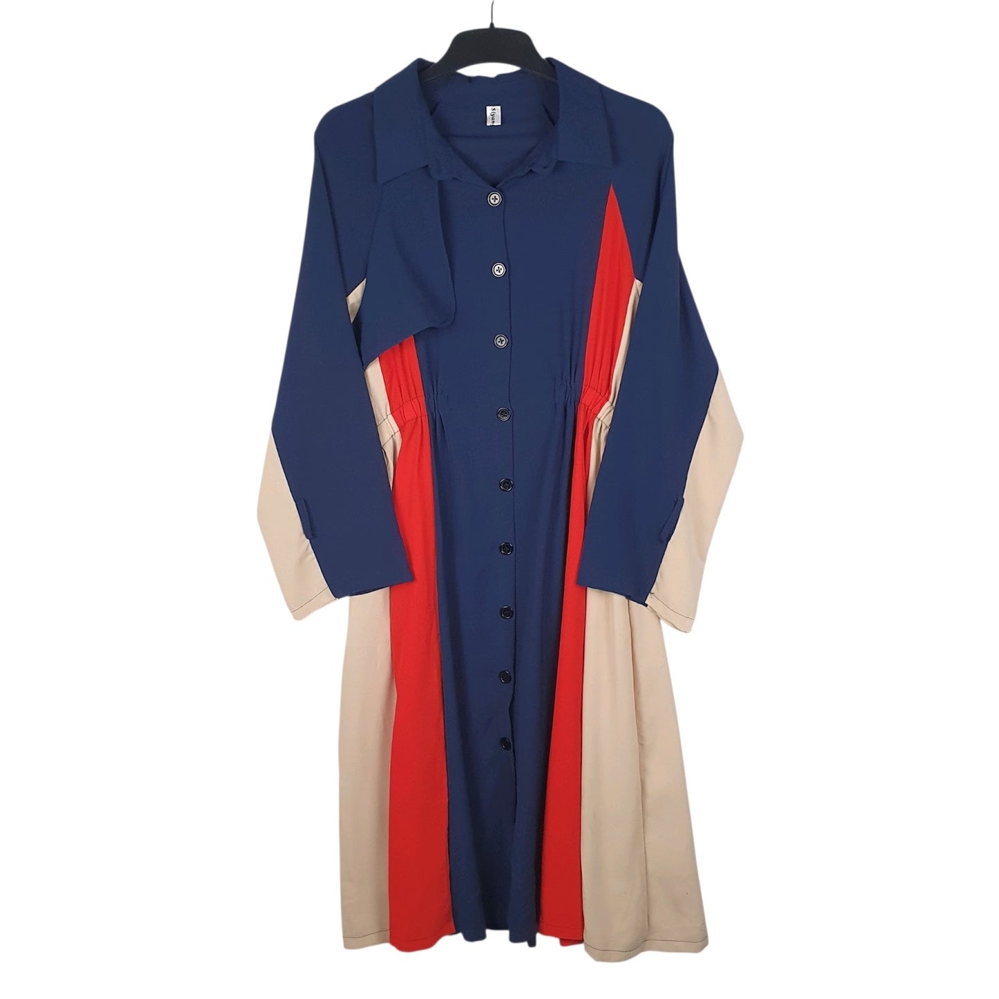 Womens Blue Siyang Fushi  Long Sleeve Dress