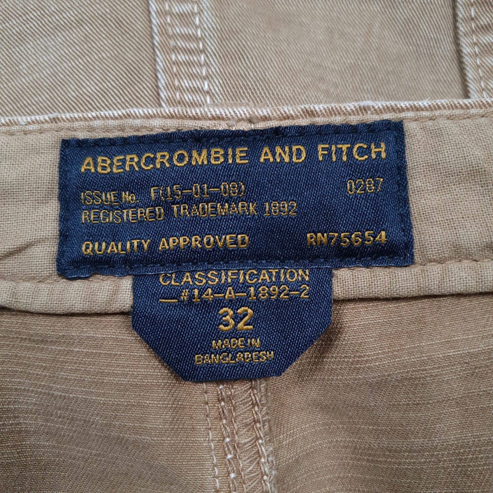 Mens Brown Abercrombie and Fitch   Shorts