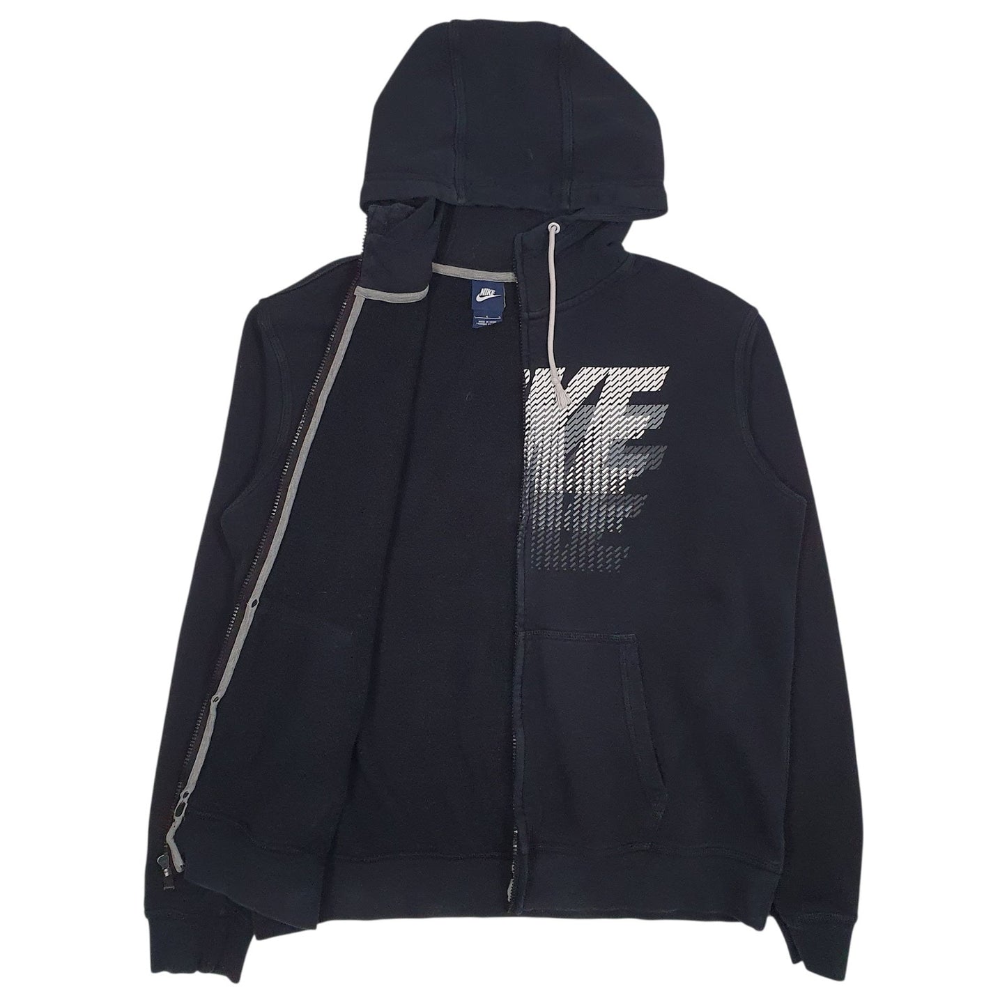 Mens Black Nike Spellout Full Zip Jumper