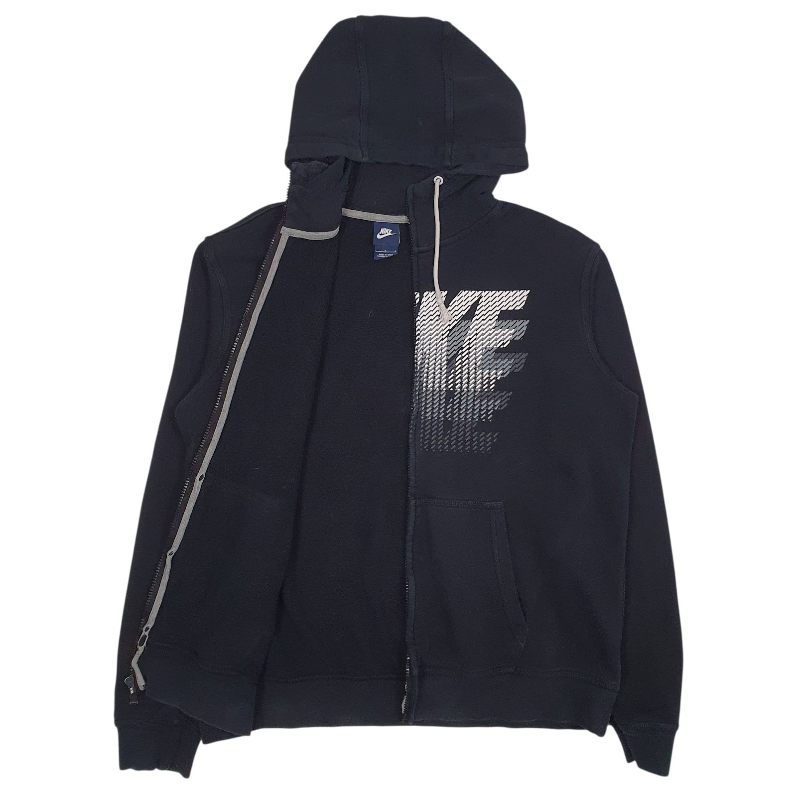 Mens Black Nike Spellout Full Zip Jumper